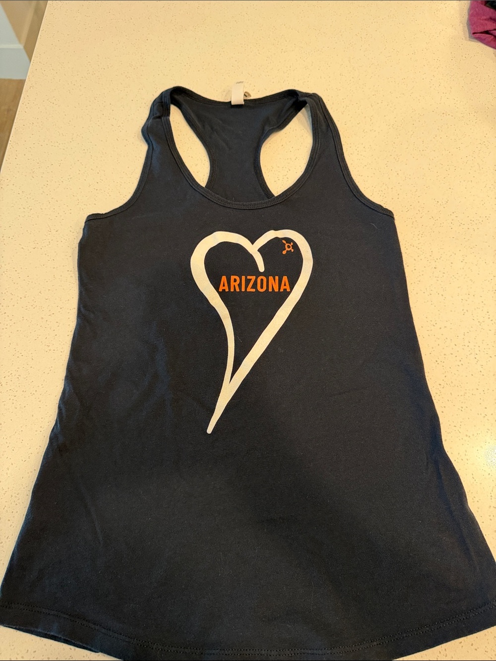 Orangetheory Black Racerback Tank with Heart Arizona Graphic